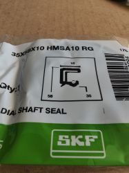 Oil seal HMSA10 RG (ASW) 35x58x10 SKF/Sweden