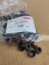 Valve Stem Seal 6x12.6x7.5/9.4 FKM STONE/Japan, for engines Kubota 11420-13150, 15841-13150,STONE JF-G6003