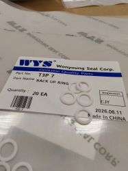 Back-up ring  T3P 7, 7x10x1.5 PTFE WYS/Korea