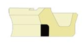 Buffer ring type D-10 100x115.5x6 PU95 SOG/TW , CATERPILLAR A04601025,F15302316,HITACHI 4252192,KOMATSU 707-51-10630,VOLVO 2046-02150