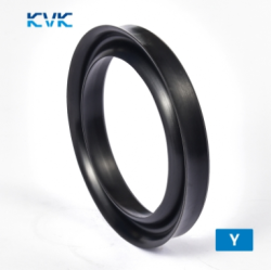 Hydraulic piston and rod seal Y 10x22x6 NBR80 up to 200 bar  KVK/China