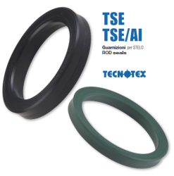 Hydraulic rod seal TSE AI 80x95x12 NBR+fab.NBR+POM up to 400 bar GUARNITEC/Italy