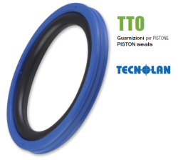 Hydraulic piston seal TTO 50x34.5х6.3 PU92+NBR70 up to 250 bar GUARNITEC/Italy