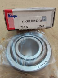 Лагер LM11949/LM11910 ( 19.05X45.237X15.494 ) KOYO/Japan, Agco 330255X1,70327527; CASE 6518115R91,651814R1; CNH 83910704,83910705,83992410 ;Ford 204E1216A,81708395,8A1217B,D5NN1217A; GREAT PLAINS 822-045C,822-050C; John Deere JD8188,JD8226,JD8906; Massey 