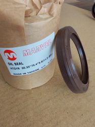 Oil seal  HTGYR 60.33x79.4x9.5/11.2 R Silicone Marvel/TW,  for crankshaft front side of CASE IH-218375A1, JCB-02101435, 7701031630, LANDINI-447690M1, MASSEY FERGUSON-1447690M1, 2418F436, PERKINS-2415361, 2418F436, RENAULT-7701031630, RENAULT TRUCKS-543002