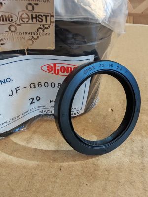 Oil seal HTCR (SHR2) 42x55x8.5 R FPM  STONE/Japan, for crankshaft front side of engine KUBOTA 1G896-0414-0, STONE JF-G6008