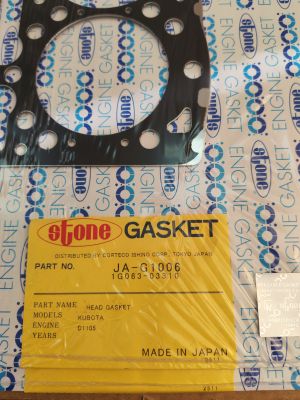 Гарнитура за цилиндрова глава  JA-G1006 STONE/Japan , за двигател Kubota 1G063-0331-0,1E038-0331-0