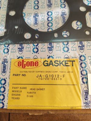 Гарнитура за цилиндрова глава  JA-G1012-F STONE/Japan , за двигател Kubota 1G720-0331-0