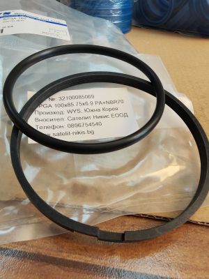 Hydraulic piston seal SPGA 100x85.75x6.9 polyamide + NBR70 WYS, up to 270 bar,Caterpillar 9X-7298
