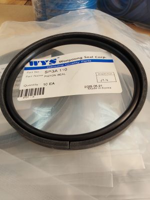 Hydraulic piston seal  SPGA 110x95.75x6.9 polyamide + NBR70 WYS, up to 270 bar ,Caterpillar 9X-7301