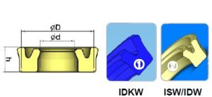 Хидравличен уплътнител за прът IDW 38.1x47.62x6.35 PU92 WYS/Korea, до 350 bar