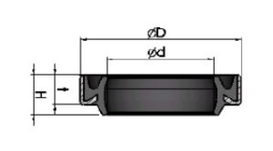 Двойно действащ метален чистач DKNW 75x89x8/11 NBR + SPCC WYS/Korea, KOMATSU 07016-00908,VOLVO 9564-20900