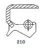 Семеринг  TB (BS)  22x42x10 NBR SOG/TW , KOMATSU 07012-10022