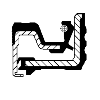 Cassette oil seal (391) 105x140x10.7/21.5 NBR SOG/TW, FIAT-HITACHI 76038132, KOMATSU 1110823C1,4182212460