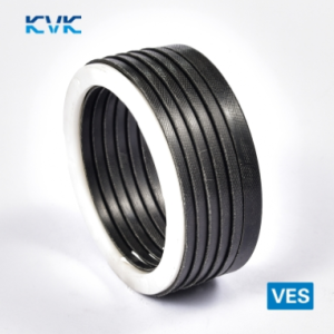 Hydraulic rod seal VES 70x90x42.5 NBR fabric  7 elements, up to 400 bar KVK/Shina