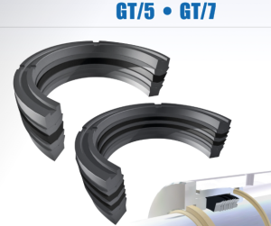 Hydraulic rod seal GT5 90x110x26.9 TPE+NBR90+fab.NBR+POM up to 400 bar GUARNITEC/Italy