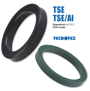 Hydraulic rod seal TSE 140x160x14.5 NBR+fab.NBR+POM up to 400 bar GUARNITEC/Italy