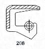 Oil seal   SM (В) 6x16x7 NBR SOG/TW , CASE 3052-295-R91