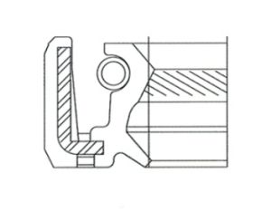 Семеринг HTCR (AS R) 38x85x10 R NBR WLK/TW , за разпределителен вал на LEXUS, TOYOTA 90311-38065
