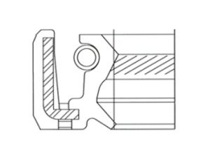 Семеринг HTCL (AS L) 70x88x12 L ACM WLK/TW , за колянов вал на MAZDA 0370-11-399   