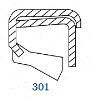 СЕМЕРИНГ COF (301) 80x95x4 NBR SOG/TW