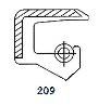 Oil seal  B (SB) 17.48x28.58x6.35 Viton SOG/TW