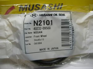 Семеринг TB (BS)  54x65x13 NBR Musashi/Japan , предна главина на Nissan  40232-B9500 ,N2101