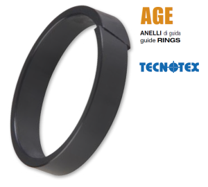 Guide ring AGE 135 129x135x12.8 POM+fiberglass  GUARNITEC/Italy