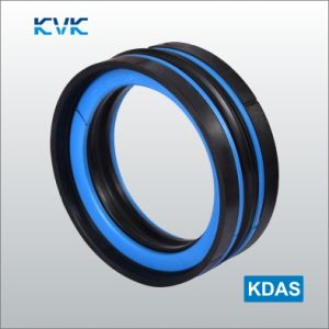 Hydraulic piston seal KDAS 55x39x18.4 NBR+POM+TPE до 250 bar KVK/China