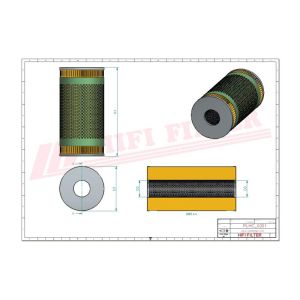 Hydraulic filter SH 78007 HIFI FILTER for BELARUS