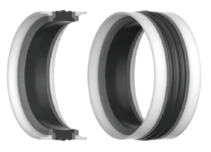 Хидравлично уплътнение за бутало TPM 50x40x12.5 NBR+POM+TPE до 300 bar KVK/China