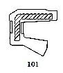 СЕМЕРИНГ АOF (VC) 8x14x3 Viton SOG/TW