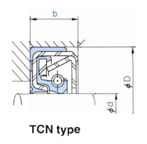 Семеринг TCN (374) 30x50x11 NBR  SOG/TW,  за хидравлични помпи и мотори ,AP1709
