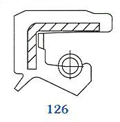 Семеринг TCV (122) 60x72x7/7.5 Viton SOG/TW , за хидравлични помпи, мотори и хидродинамични съединители