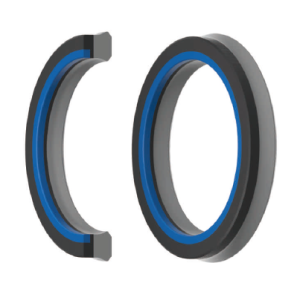 Hydraulic Piston and Rod Seal SEG  40x50x10 NBR+fabric NBR+POM 500 bar  KVK/China
