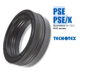 Hydraulic rod seal PSE 35x47x22.5 NBR+NBR fabric+POM up to 700 bar GUARNITEC/Italy