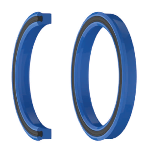 Hydraulic rod seal U+S 28x35.5x5 PU93 + X-ring NBR70 up to 350 bar KVK (over 200 bar with backup ring) KVK/China
