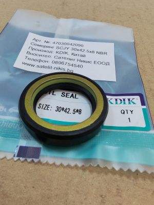 Oil seal  SCJY (CNB1) 30x42.5x8 NBR KDIK/China , for steering of DAEWOO 10100412