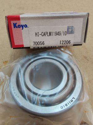 Лагер LM11949/LM11910 ( 19.05X45.237X15.494 ) KOYO/Japan, Agco 330255X1,70327527; CASE 6518115R91,651814R1; CNH 83910704,83910705,83992410 ;Ford 204E1216A,81708395,8A1217B,D5NN1217A; GREAT PLAINS 822-045C,822-050C; John Deere JD8188,JD8226,JD8906; Massey 