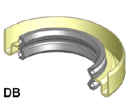 СЕМЕРИНГ  DB (B-DUO) 90x115x20 NBR MARVEL/TW , KOMATSU 07013-0090, 07012-10040